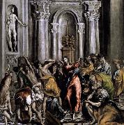 GRECO, El The Purification of the Temple after painting